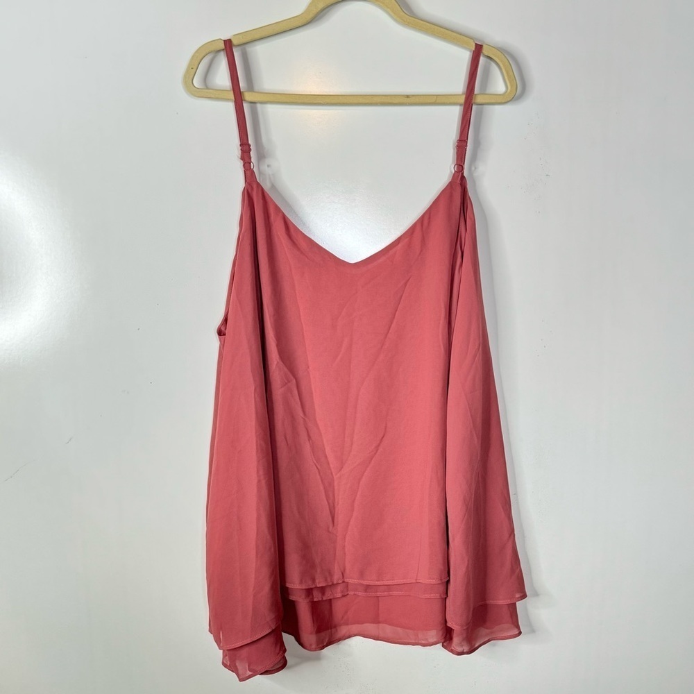 Torrid Mauve Flowy Tank Top Size 4x - image 2